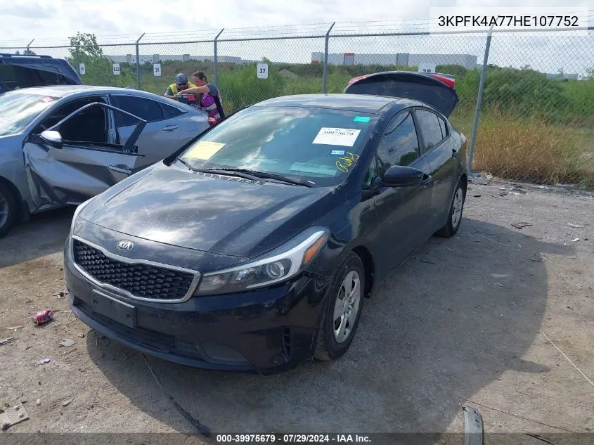 2017 Kia Forte Lx VIN: 3KPFK4A77HE107752 Lot: 39975679