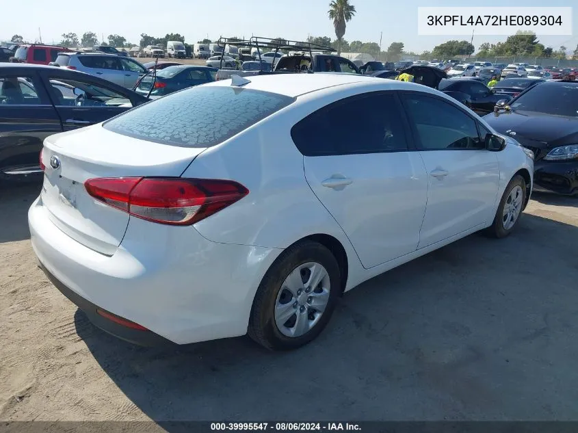 2017 Kia Forte Lx VIN: 3KPFL4A72HE089304 Lot: 39995547