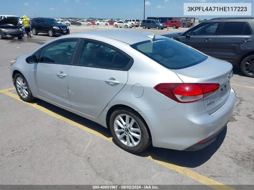 2017 Kia Forte Lx VIN: 3KPFL4A71HE117223 Lot: 40001967