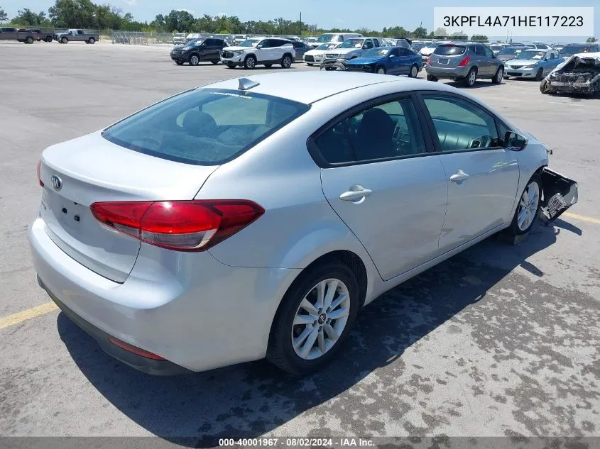 3KPFL4A71HE117223 2017 Kia Forte Lx