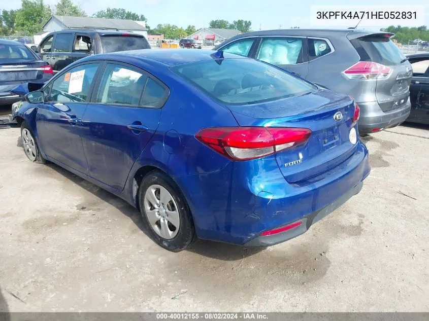 3KPFK4A71HE052831 2017 Kia Forte Lx