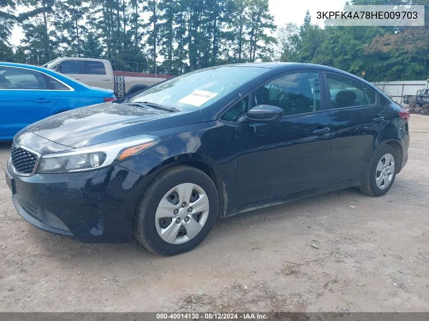 2017 Kia Forte Lx VIN: 3KPFK4A78HE009703 Lot: 40014130