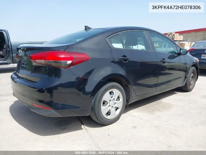 3KPFK4A72HE078306 2017 Kia Forte Lx