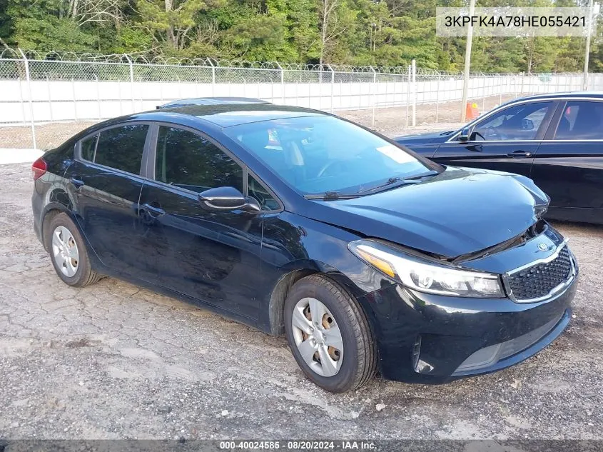 2017 Kia Forte Lx VIN: 3KPFK4A78HE055421 Lot: 40024585