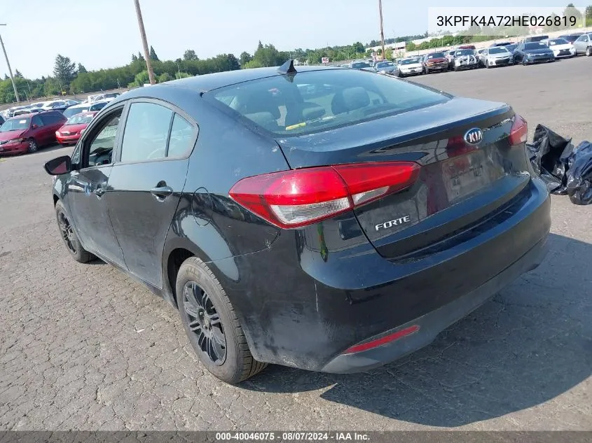 3KPFK4A72HE026819 2017 Kia Forte Lx