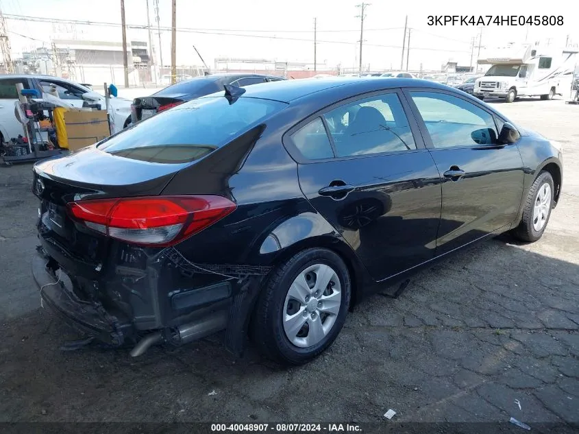 3KPFK4A74HE045808 2017 Kia Forte Lx