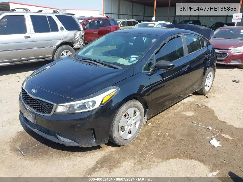 2017 Kia Forte Lx VIN: 3KPFL4A77HE135855 Lot: 40052434