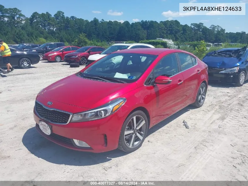 2017 Kia Forte Ex VIN: 3KPFL4A8XHE124633 Lot: 40077327