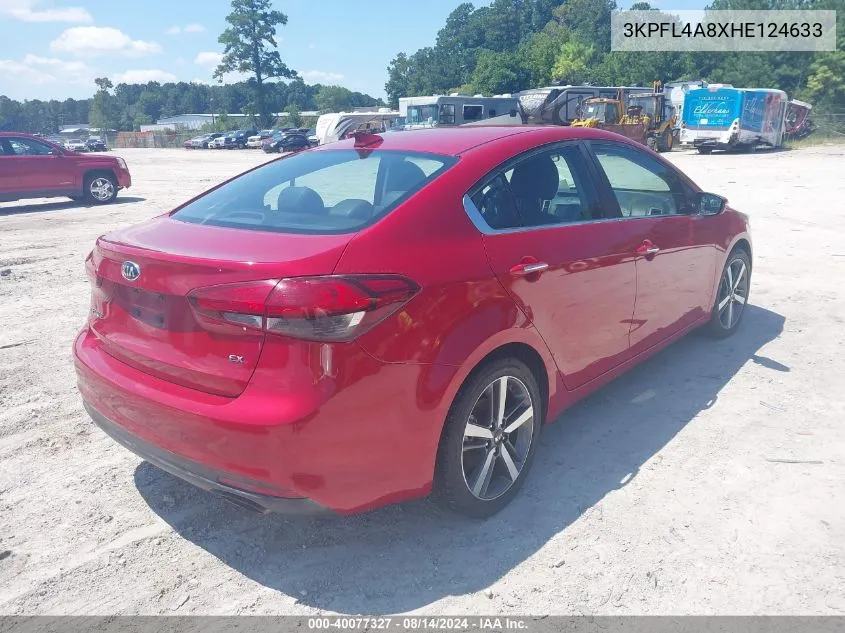 3KPFL4A8XHE124633 2017 Kia Forte Ex