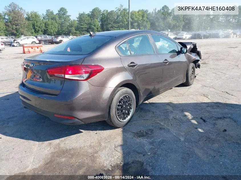 3KPFK4A74HE160408 2017 Kia Forte Lx