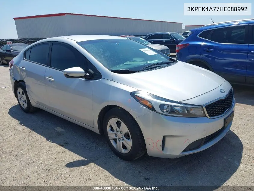 2017 Kia Forte Lx VIN: 3KPFK4A77HE088992 Lot: 40090754