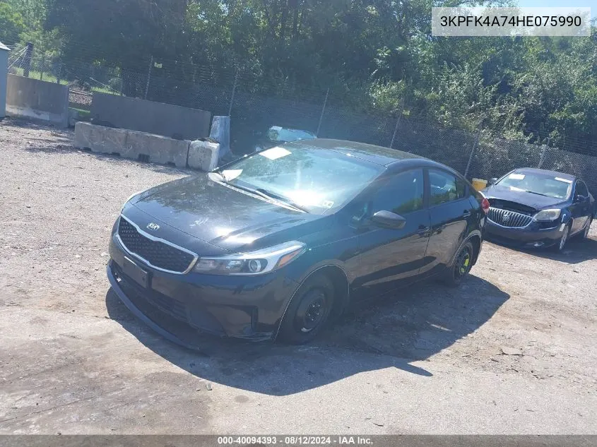 3KPFK4A74HE075990 2017 Kia Forte Lx