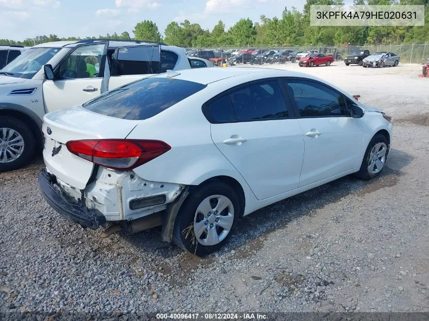 2017 Kia Forte Lx VIN: 3KPFK4A79HE020631 Lot: 40096417