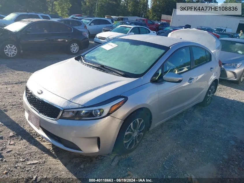 3KPFK4A77HE108836 2017 Kia Forte Lx