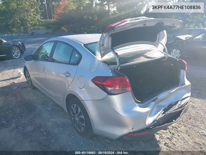 3KPFK4A77HE108836 2017 Kia Forte Lx