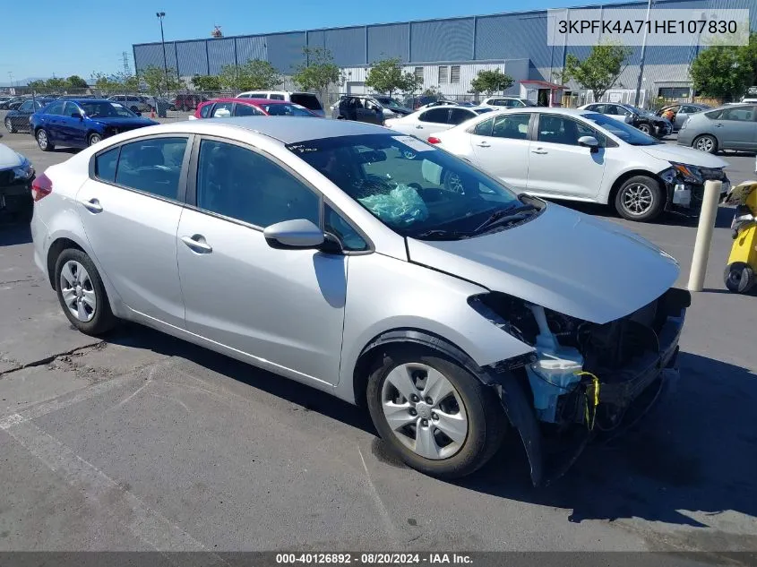 2017 Kia Forte Lx VIN: 3KPFK4A71HE107830 Lot: 40126892