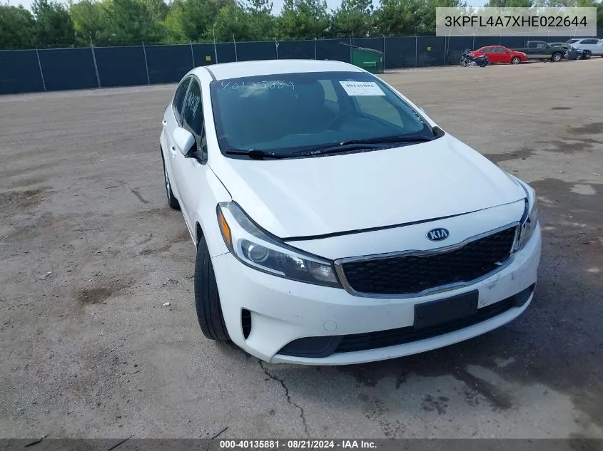 3KPFL4A7XHE022644 2017 Kia Forte Lx