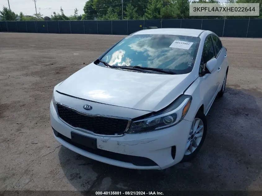 3KPFL4A7XHE022644 2017 Kia Forte Lx