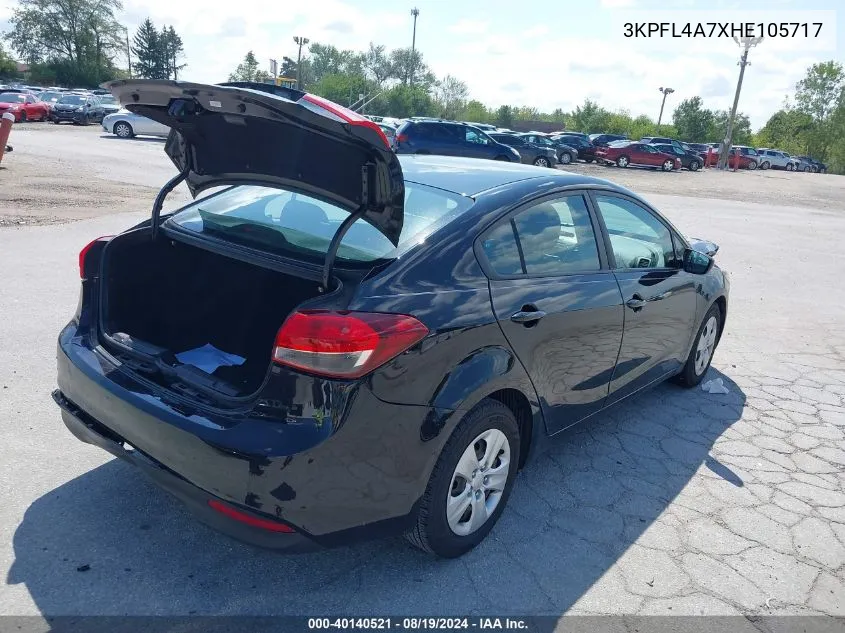 2017 Kia Forte Lx VIN: 3KPFL4A7XHE105717 Lot: 40140521