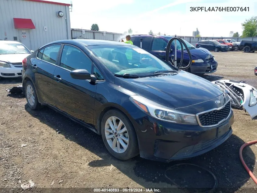 2017 Kia Forte Lx VIN: 3KPFL4A76HE007641 Lot: 40140883