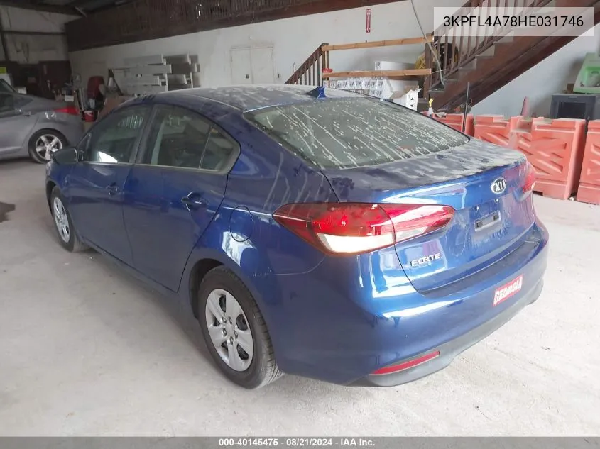 3KPFL4A78HE031746 2017 Kia Forte Lx