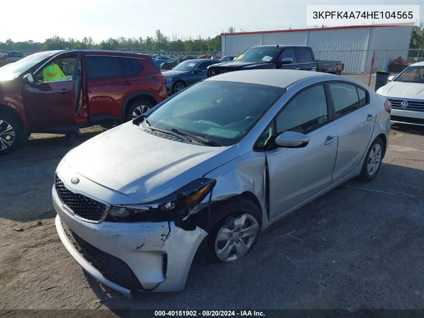 2017 Kia Forte Lx VIN: 3KPFK4A74HE104565 Lot: 40151902