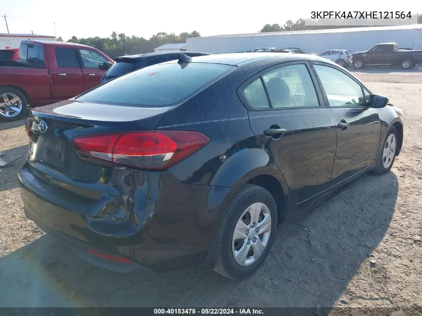 3KPFK4A7XHE121564 2017 Kia Forte Lx