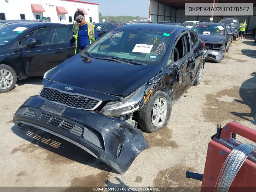 2017 Kia Forte Lx VIN: 3KPFK4A72HE078547 Lot: 40159130