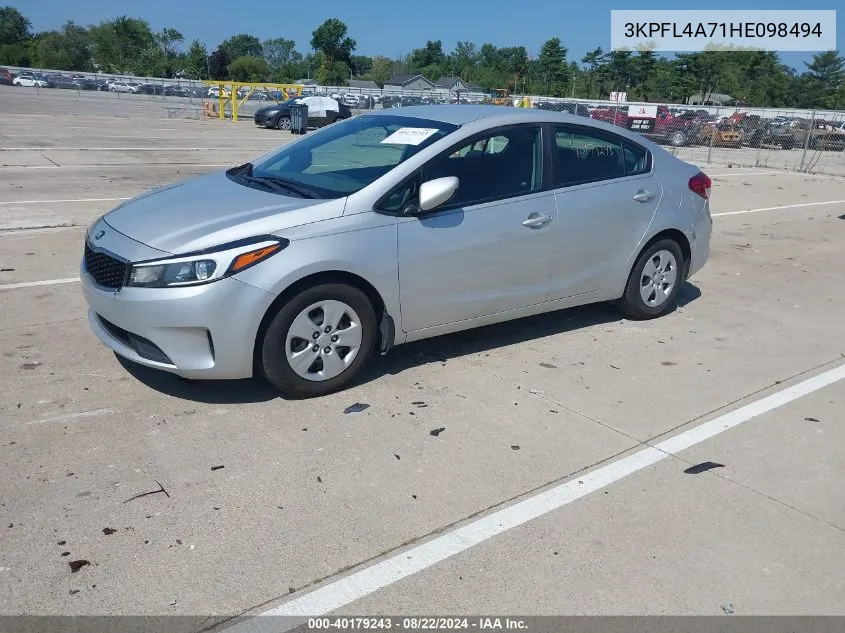 2017 Kia Forte Lx VIN: 3KPFL4A71HE098494 Lot: 40179243