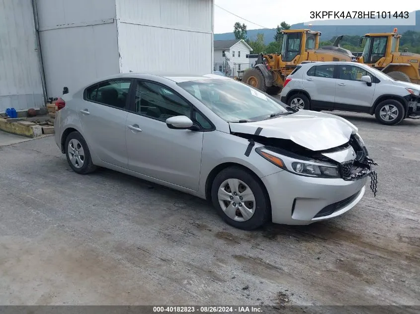 2017 Kia Forte Lx VIN: 3KPFK4A78HE101443 Lot: 40182823