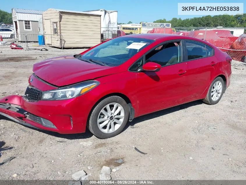 3KPFL4A72HE053838 2017 Kia Forte S