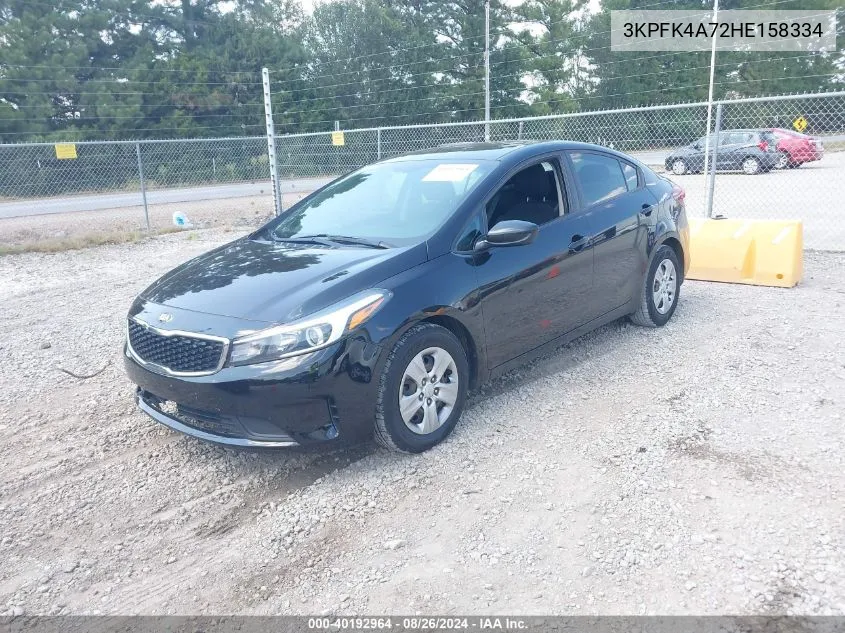 2017 Kia Forte Lx VIN: 3KPFK4A72HE158334 Lot: 40192964