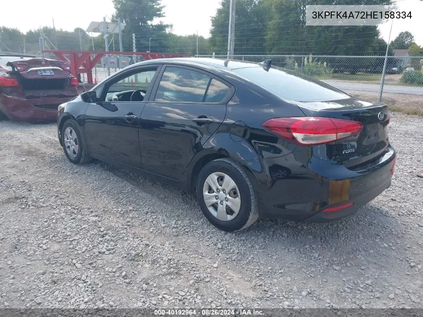 2017 Kia Forte Lx VIN: 3KPFK4A72HE158334 Lot: 40192964