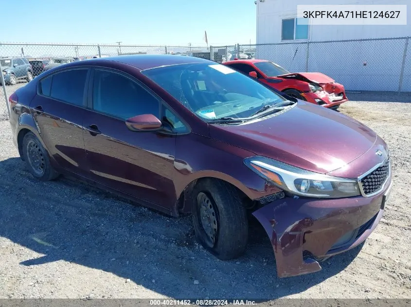 2017 Kia Forte Lx VIN: 3KPFK4A71HE124627 Lot: 40211452