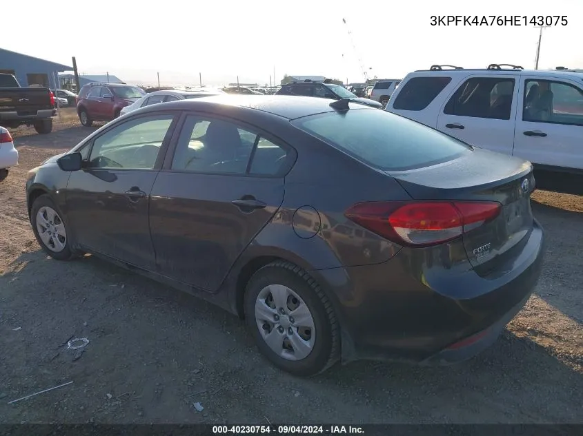 3KPFK4A76HE143075 2017 Kia Forte Lx