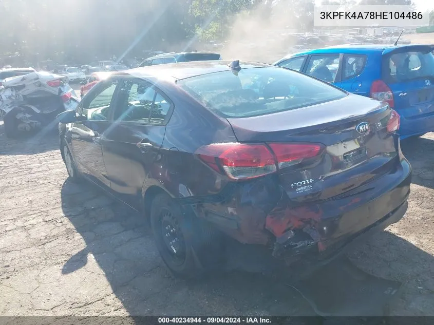 3KPFK4A78HE104486 2017 Kia Forte Lx