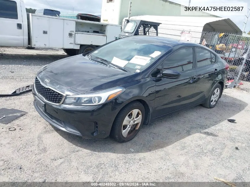 2017 Kia Forte Lx/S VIN: 3KPFK4A75HEE02587 Lot: 40249502