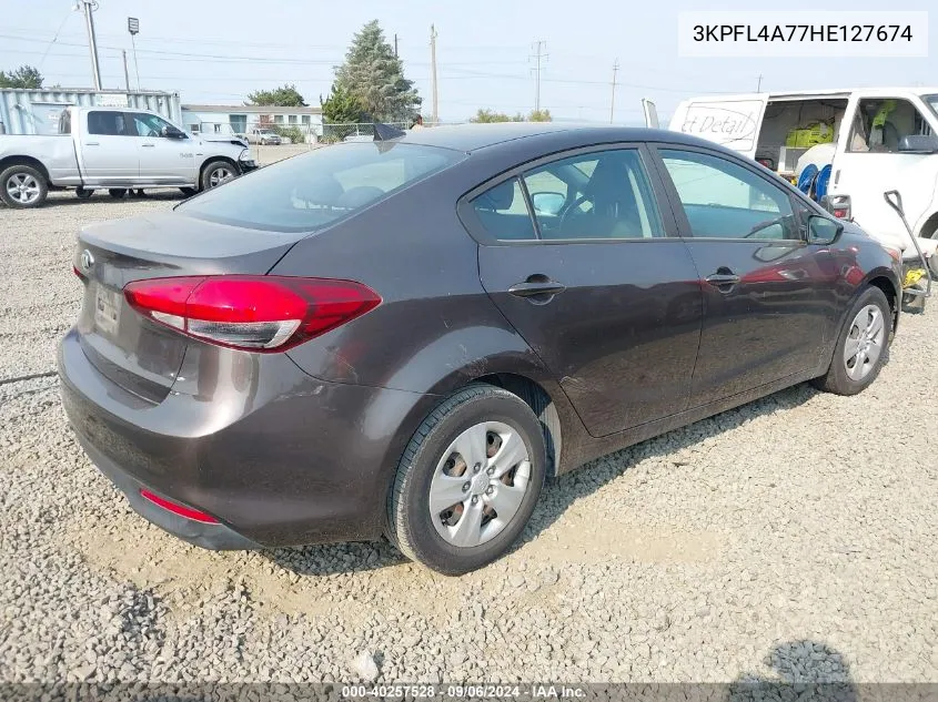 2017 Kia Forte Lx VIN: 3KPFL4A77HE127674 Lot: 40257528