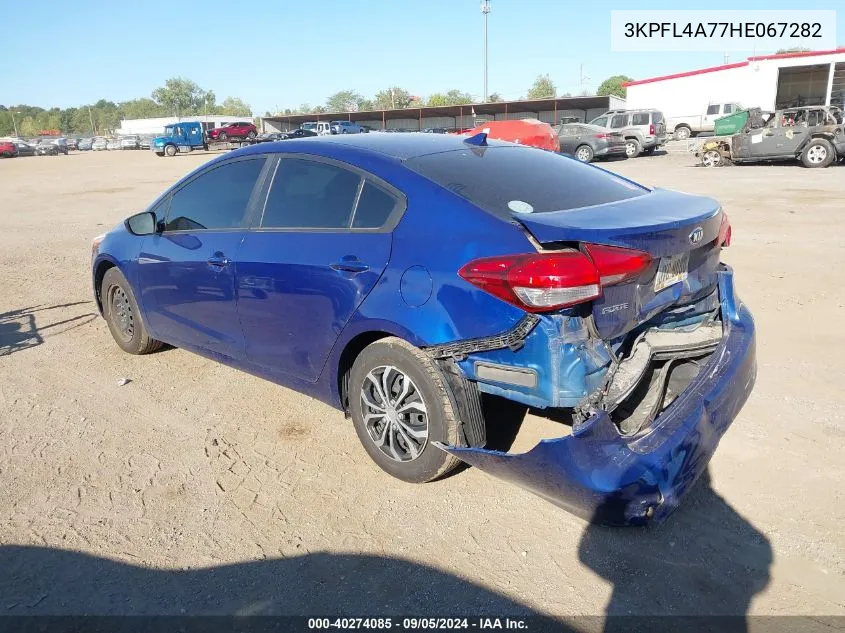 2017 Kia Forte Lx VIN: 3KPFL4A77HE067282 Lot: 40274085