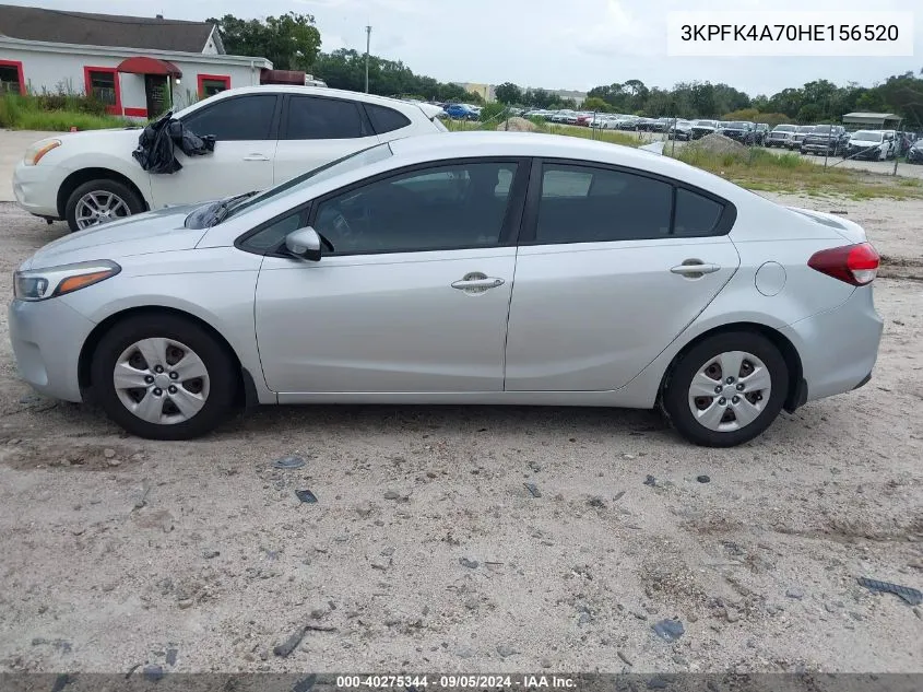 2017 Kia Forte Lx VIN: 3KPFK4A70HE156520 Lot: 40275344