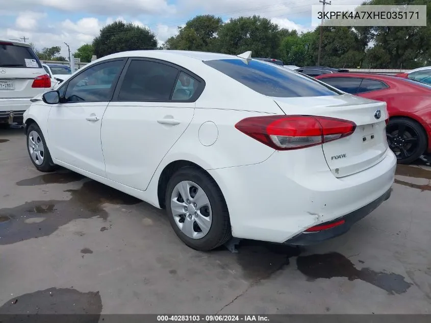 3KPFK4A7XHE035171 2017 Kia Forte Lx