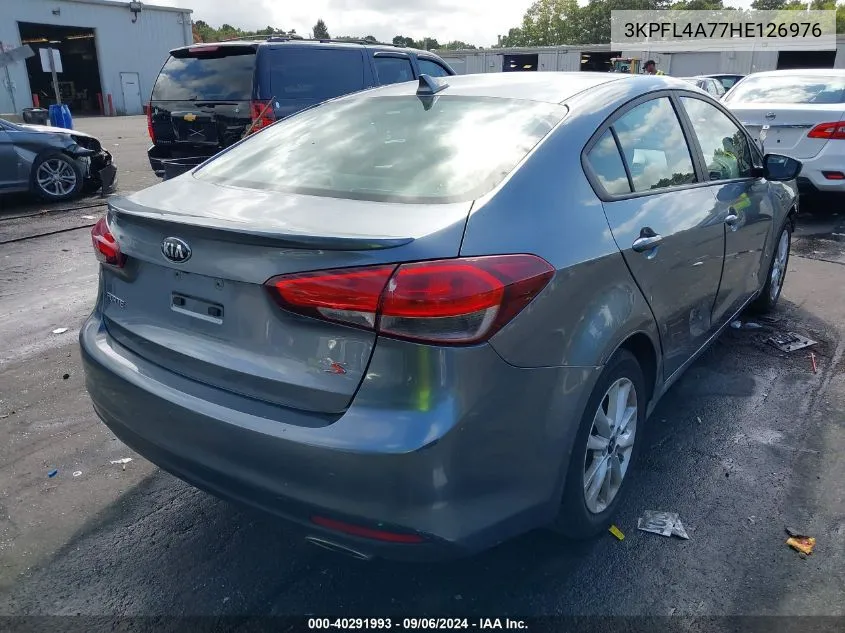 2017 Kia Forte S VIN: 3KPFL4A77HE126976 Lot: 40291993