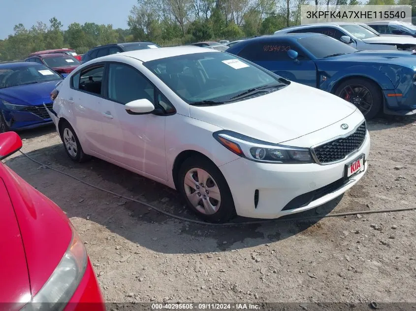 3KPFK4A7XHE115540 2017 Kia Forte Lx