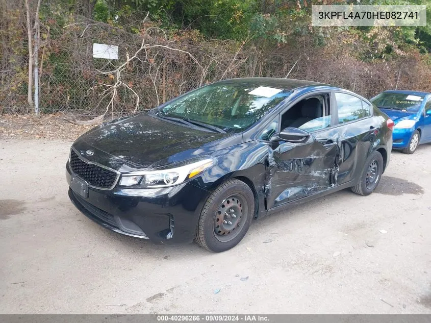 2017 Kia Forte Lx VIN: 3KPFL4A70HE082741 Lot: 40296266