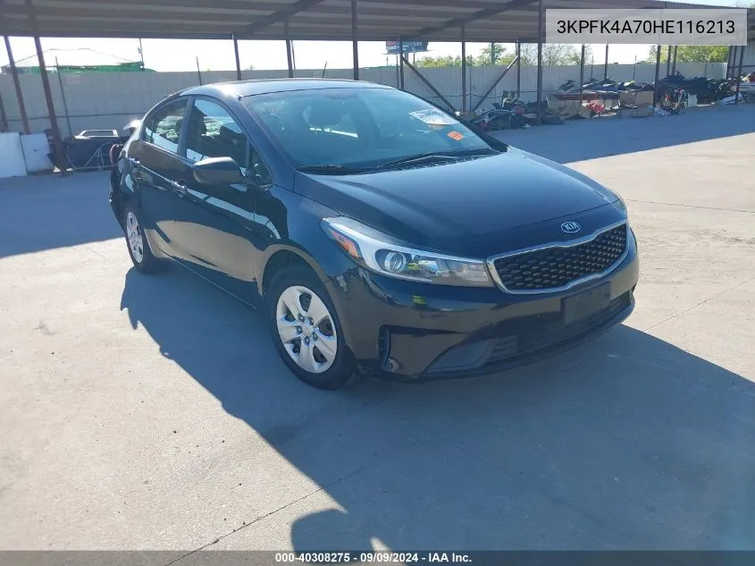 3KPFK4A70HE116213 2017 Kia Forte Lx