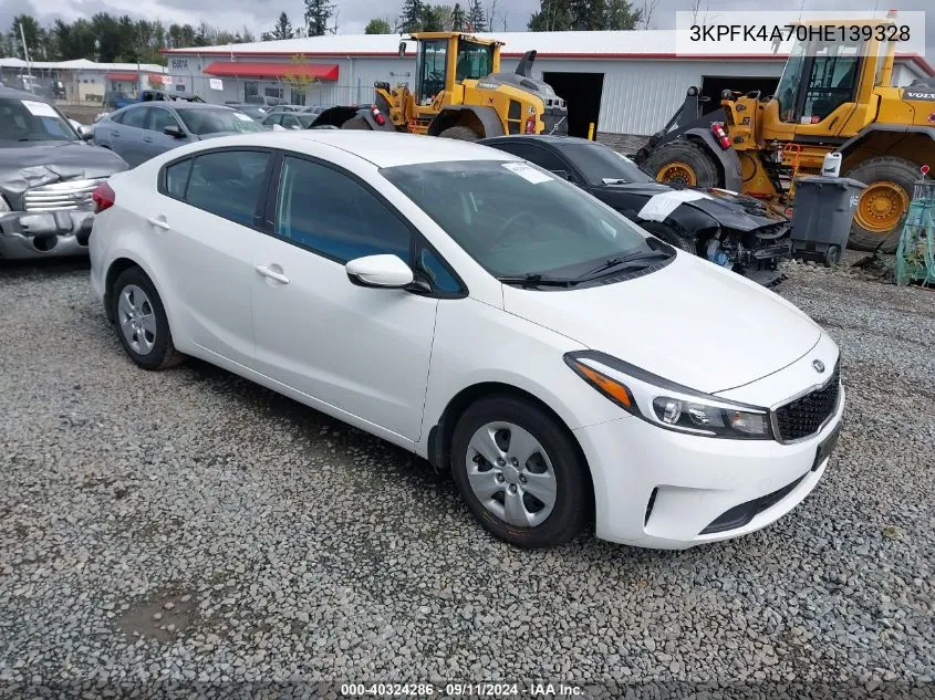 2017 Kia Forte Lx VIN: 3KPFK4A70HE139328 Lot: 40324286