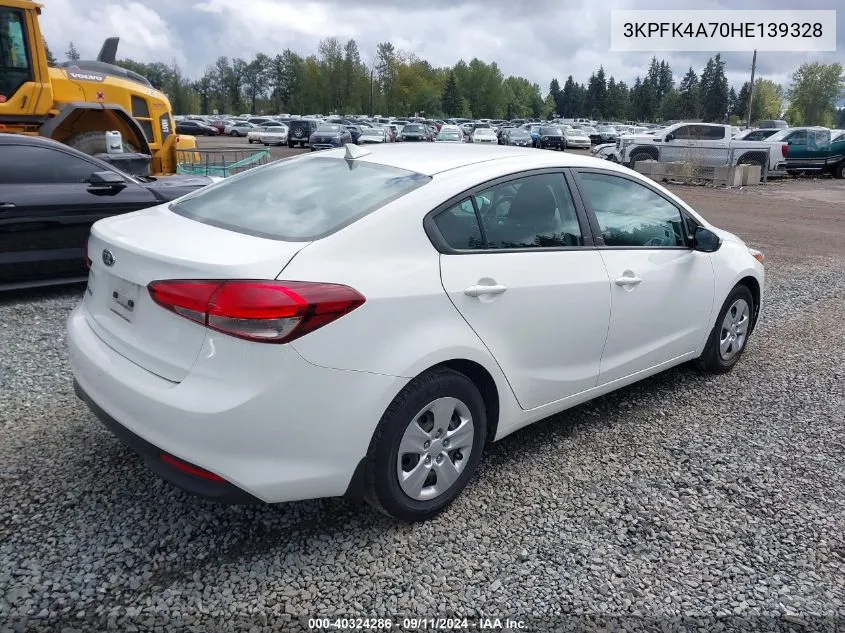 3KPFK4A70HE139328 2017 Kia Forte Lx