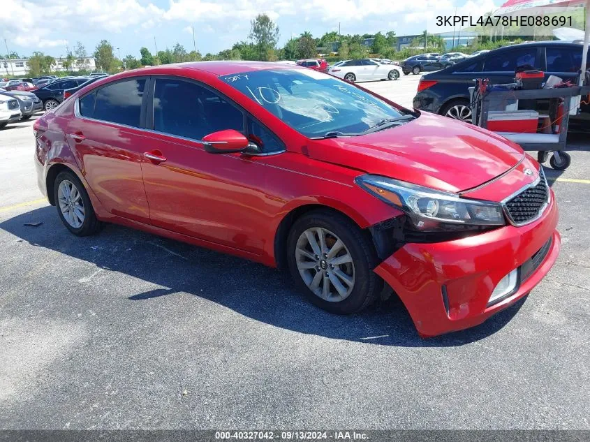 2017 Kia Forte S VIN: 3KPFL4A78HE088691 Lot: 40327042