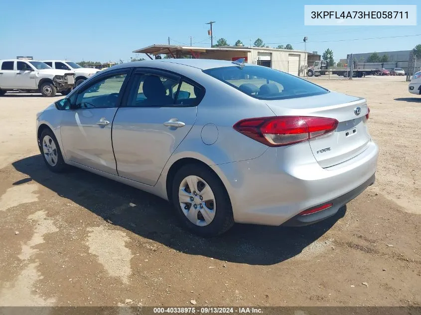 3KPFL4A73HE058711 2017 Kia Forte Lx