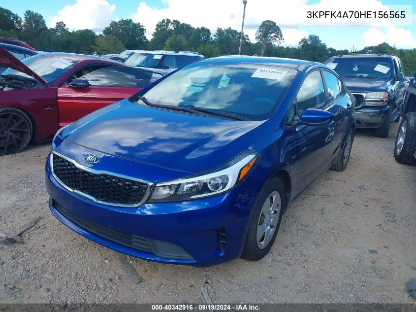 2017 Kia Forte Lx VIN: 3KPFK4A70HE156565 Lot: 40342916